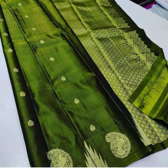 TB By Ritika Boderless Soft Lichi Kanchipuram Saree Catalog